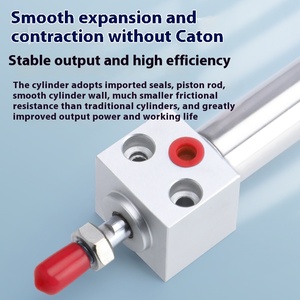 <span class=keywords><strong>Mini</strong></span> cylindre en acier inoxydable avec tête carrée MARU20 25 32 40X25X50X75X100X125 puissance pneumatique à piston plat domestique - Product Image 4