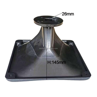 Haut-parleur carré professionnel 250 * 250 mm, tweeter, tweeter à dôme plat 44 mm