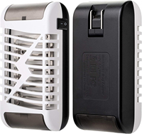 Nouvelle Lampe Piège Anti-Insectes Électrique UV LED pour Moustiques et Acariens, Alimentée par Piles avec Grilles Métalliques