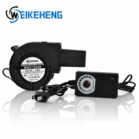 Ventilateur centrifuge à air comprimé WKH 1024H 12v/24v DC 9733 avec contrôleur de vitesse 97x97x33mm 5900RPM, ventilateur de barbecue haute vitesse