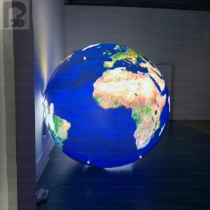 Ensemble de sphères gonflables LED personnalisées avec logo, Terre et Lune, en PVC, avec éclairage intégré, impression intégrale, pour musée scientifique et événement de marque - Product Image 5
