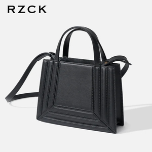 Bolso de Mano RZCK con Costuras en Color de Contraste, Diseño Geométrico Multicolor, Bolso Cruzado Diagonal Plegado, Nuevo en 2026 - Product Image 1