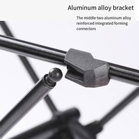 Léger randonnée barbecue plage Camping pliable Table de randonnée Mini Table Camping aluminium petit pliant extérieur noir métal