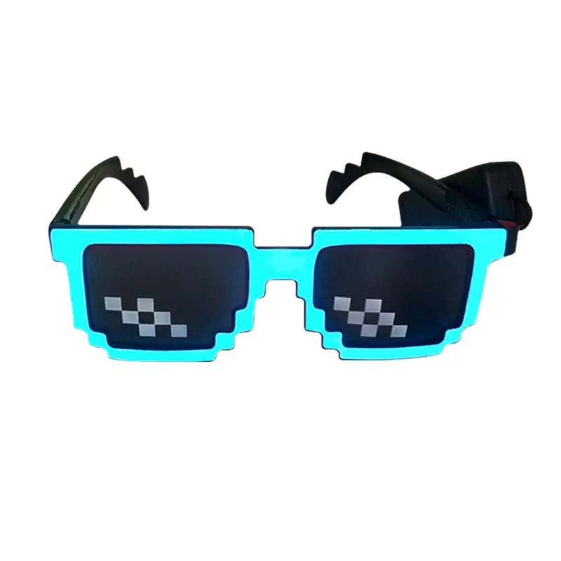 Новинка 2022, светящиеся очки EL, крутые светящиеся очки в стиле хип-хоп для вечеринки, светящиеся очки для Хэллоуина