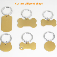 Placa de Identificación Metálica para Perros de Alta Gama con Diseño y Forma Personalizados para Grabar Códigos QR