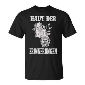 Camiseta con estampado de tatuajes Haut Der Erinnerungen, estilo rockabilly negro - Product Image 1