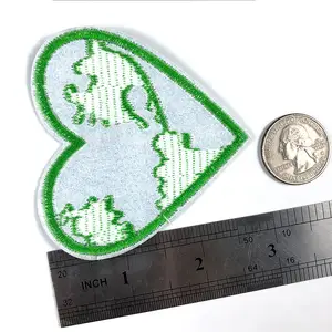 Embroidery Caring Earth Map Embroidery Logo Badge Clothing Decoration Patch Sewing Supplies Ironing Clothing Accessories