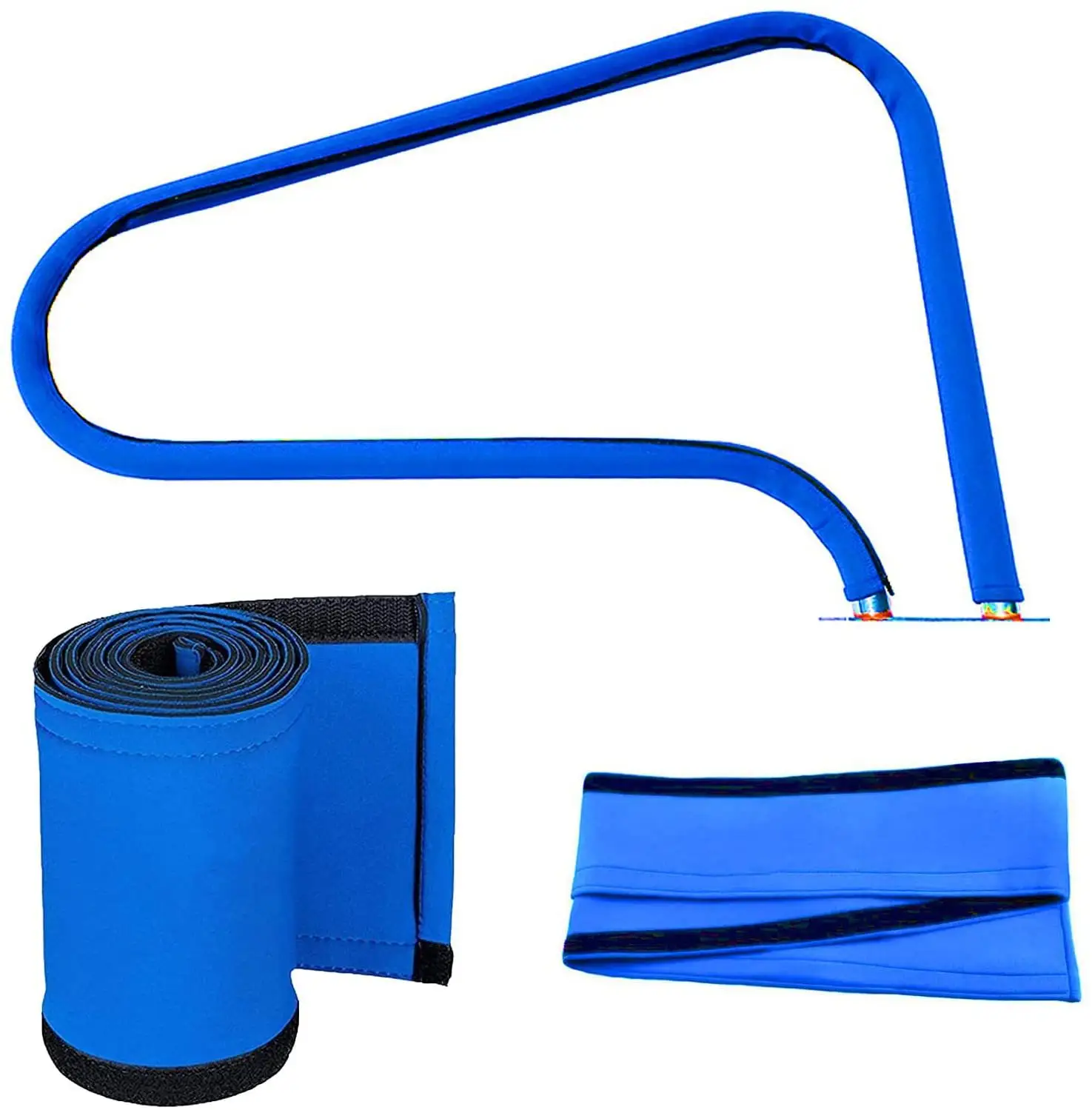 Groothandel Aangepaste Zwembadaccessoires 4 6 8 10 Ft Blauwe Antislip Zwembadladder Zwembad Leuninghoes