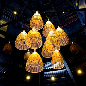 [VENTE CHAUDE] |   Lampe en bambou, luminaire suspendu moderne pour hôtel, restaurant, bar, salon de thé, éclairage décoratif en provenance du Vietnam - Product Image 1