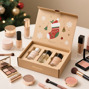 Thấp moq Lip Gloss chăm sóc da vẻ đẹp thiết lập kỳ nghỉ bưu phẩm nước hoa vận chuyển gửi thư hộp giáng sinh mỹ phẩm Advent lịch quà tặng boxs - Product Image 3