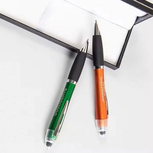 Customized 3-in-1 Multi-Functional Stylus LED Light Ballpoint <b>Pen</b> with Engraved Logo Promotional Stock Light up <b>Pen</b> - Product Image 3