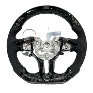 Volante Deportivo de Cuero con Fibra de Carbono LED para Hyundai Veloster Turbo 2012-2017 Elantra <span class=keywords><strong>N</strong></span> I20N I30N - Product Image 1