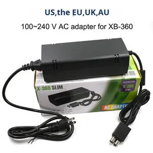 Cung cấp điện cho Microsoft XBox360 S mỏng giao diện điều khiển điện AC <span class=keywords><strong>Adapter</strong></span> sạc chúng tôi/EU/AU/UK Cắm 100 ~ 240V 135W - Product Image 2