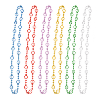 Meistverkaufte Mädchen-Halskette mit modischen Diamanten und Perlen, 6-teiliges Set, Kunststoffperlen-Halskette, geeignet für Dekoration bei Feiertagsfeiern