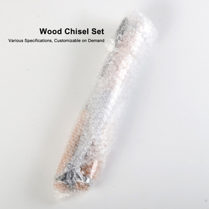 Ensemble de 4 ciseaux à bois en fonte avec manche en bois de 240 mm, comprenant un ciseau demi-rond, OEM - Product Image 6