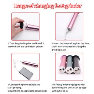 Râpe électrique personnalisée avec logo pour les pieds, éliminateur de callosités, outils de pédicure, éliminateur de peaux mortes, outil de soin des pieds - Product Image 5