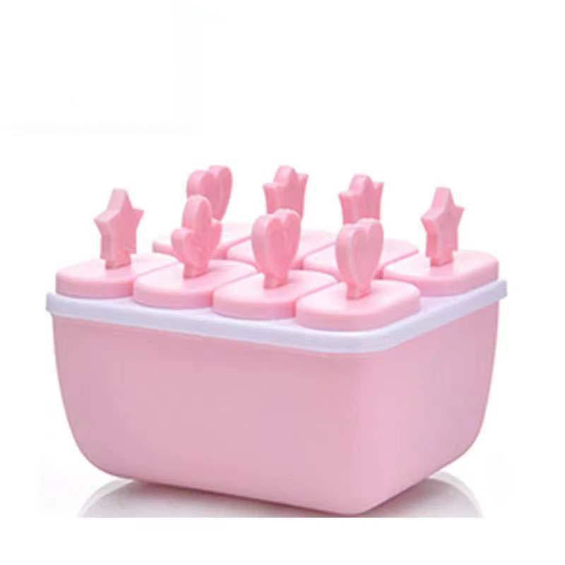 8 cavities squares - pink