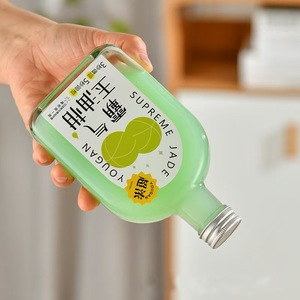 Bouteille en verre transparente plate de 100 ml la plus vendue avec bouchon à vis métallique pour boissons, vin, café, <span class=keywords><strong>tequila</strong></span> - Product Image 4