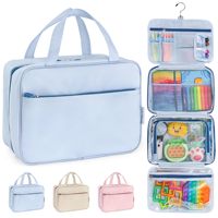 Nouveauté : Sac de rangement léger et portable à multiples poches pour articles de toilette, idéal pour les voyages