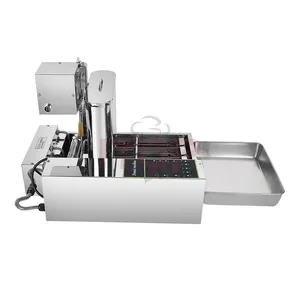 3 1 waffle fabricante de rosquinha Suppliers-Mini máquina de rosquinha automática 304 s/s, mini fabricante de rosquinha de 4 linhas, máquina que faz massa, tipo de atualização