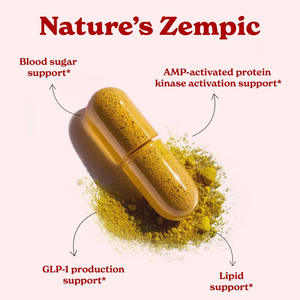 Berine GLP 1200mg 60 Capsules - Plus Pure True Ceylon kayu manis, berine GLP suplemen untuk sistem imun - Product Image 6