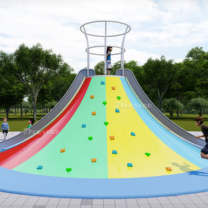 สไลเดอร์ภูเขาไฟสนามเด็กเล่นกลางแจ้งแบบกำหนดเอง สนามเด็กเล่นสนุกสนาน สไลเดอร์สแตนเลส ปีนป่ายภูเขาไฟ - Product Image 4
