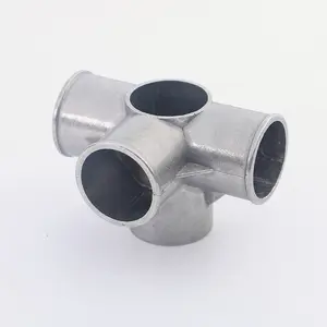Universal metal aluminum alloy die casting parts steam length expansion 5 way water pipe joint