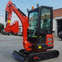 Excavatrices à chenilles hydrauliques EPA Kubota de 1,8 tonne, 2,5 tonnes et 3,5 tonnes