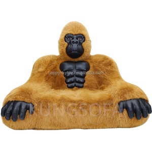 Hesper Self Inflating <b>Inflatable</b> Chair <b>Sofa</b> Plush King Kong <b>Inflatable</b> Living Room Furniture Giant Animal <b>Bed</b> Couch Gorilla <b>Sofa</b> - Product Image 2