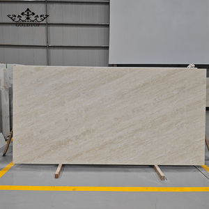 แผ่นควอตซ์ Goldtop 6045 Calacatta Cremo แบบขัดเงา สำหรับปูพื้นโรงแรม ผนังวิลล่า บันได เคาน์เตอร์ครัว - Product Image 5