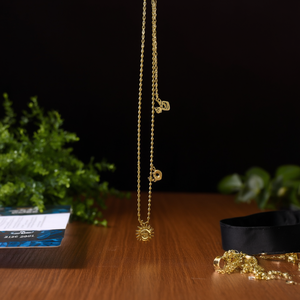 สร้อยคอแฟชั่น สแตนเลสสตีล 316L ชุบทอง PVD ทนทาน ดีไซน์จี้ห้อยยาว - Product Image 3