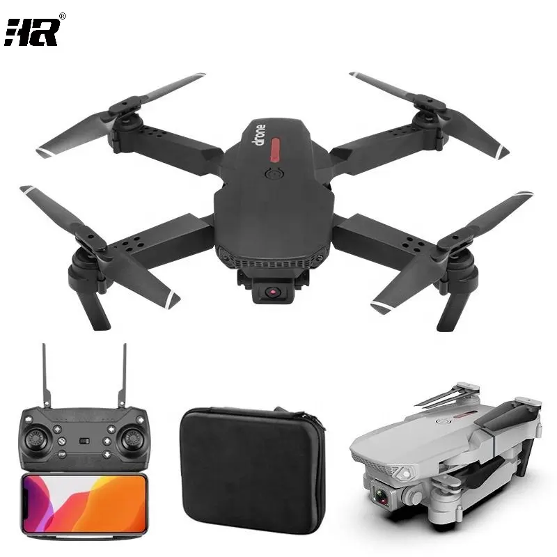 Wifi Fpv Mini Drone With Wide Angle Hd 4k Dual Camera Hight Hold Mode Rc Foldable Quadcopter Dron Gift Kid Toy