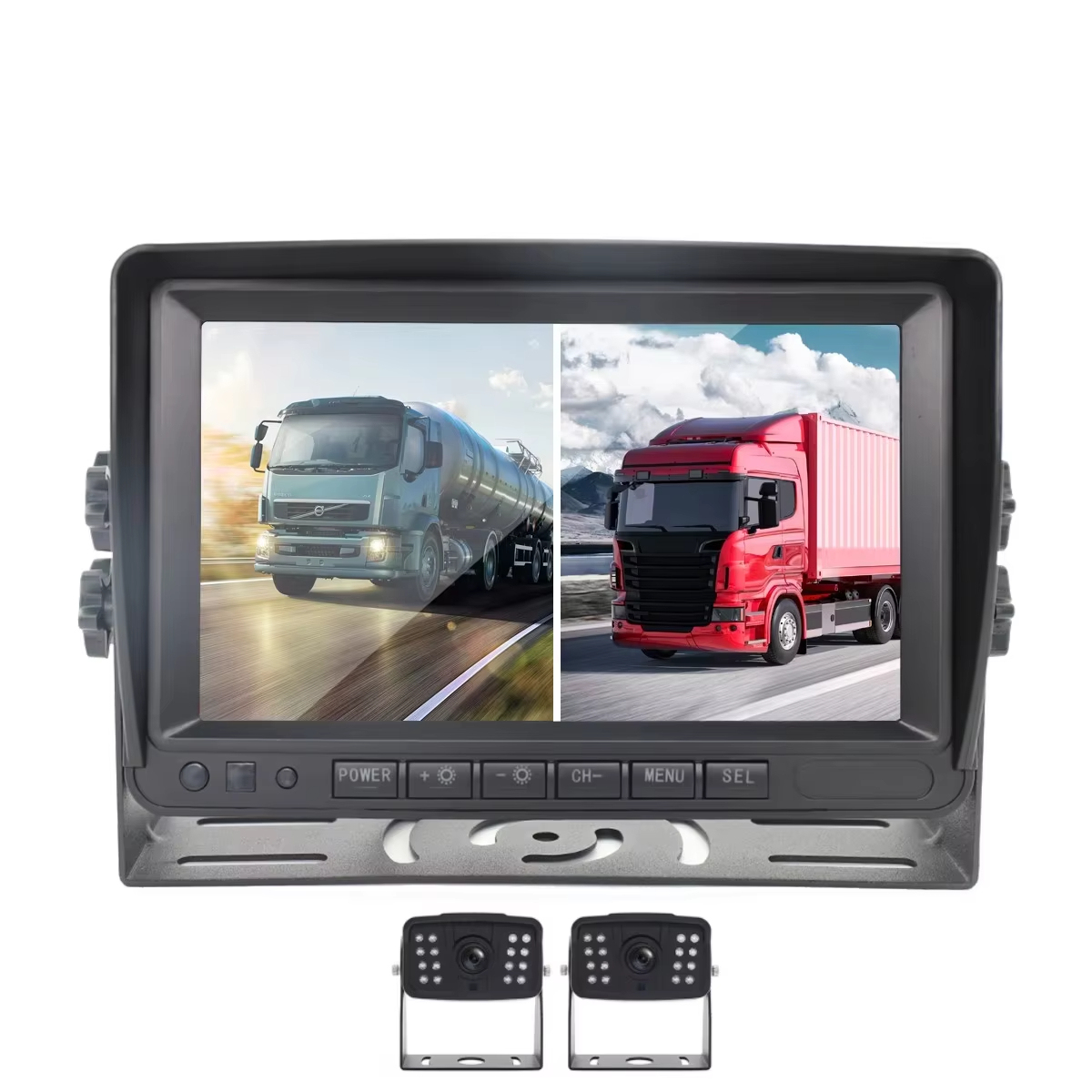 Set standard nero con due fotocamere