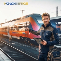 Expédition combinée ferroviaire et maritime de la Chine vers les États-Unis et le Canada, DDP porte-à-porte, faible coût, dédouanement rapide, service garanti