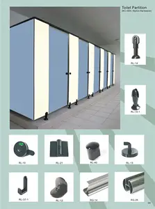 HPL Toilet Cubicle Accessories/304 Ss Toilet Partition Hardware Fittings