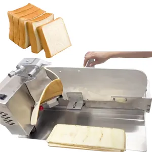 2023 boulangerie italienne entièrement automatique haute vitesse continue petite trancheuse à pain électrique réglable manuel Toast Cutter Machine