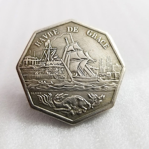 Réplica Octagon Francia Plata Argent <span class=keywords><strong>Jeton</strong></span> Medalla Chambre De Commerce - Product Image 2