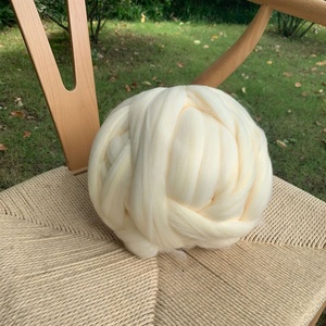 Laine douce et épaisse Jumbo Roving <span class=keywords><strong>Top</strong></span> comme 8cm d'épaisseur 100% fil épais <span class=keywords><strong>moelleux</strong></span> acrylique volumineux pour le tricot des bras - Product Image 2