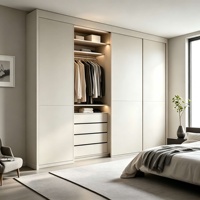 Solution de meubles sur mesure de luxe de style nordique minimaliste pour toute la maison, armoire intégrée sur mesure, meuble de rangement TV pour projets résidentiels