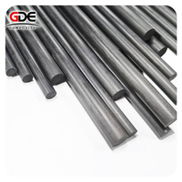 Les tiges de barre ronde en Fiber de carbone pultrudée bâtons pôles personnalisés diamètre taille 4mm 5mm 6mm 8mm barre en Fiber de carbone