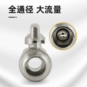 Válvula de Bola de Cobre Grueso con Rosca Interna y Externa, Válvulas para Calentadores Solares de Agua y Accesorios de Gas, 4 Puntos - Product Image 3