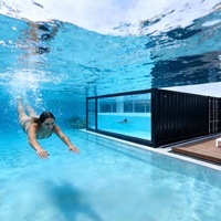 Système de purification et de circulation d'eau pour piscine conteneurisée, matériau Q235B/SPCC, capacité 46,728 CBM, dimensions fixes 11,8x2,2x1,8m