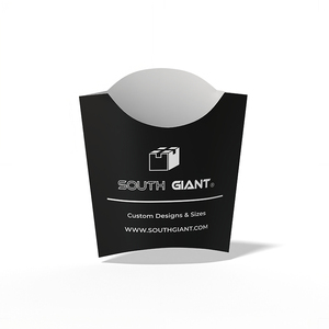 Boîte à frites en carton blanc avec logo personnalisé et revêtement anti-graisse pour <span class=keywords><strong>la</strong></span> vente à emporter - Product Image 4