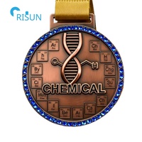 Médailles académiques chimiques de récompense de chimie physique de science classique d'école personnalisée