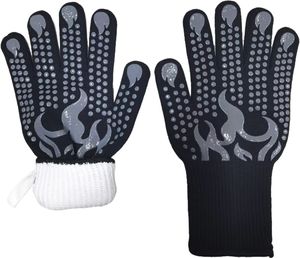 <span class=keywords><strong>Gants</strong></span> de barbecue ignifuges, longs, à revers tricotés, <span class=keywords><strong>gants</strong></span> en silicone double face, isolation thermique, <span class=keywords><strong>cuisine</strong></span>, cuisson, grillades - Product Image 1