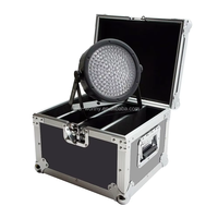 Estuche de carretera de vuelo de aluminio duradero de dimensión personalizada con ruedas para luces giratorias de escenario transporte protector