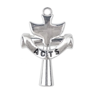 Colgante de Cruz Dove Acts de 36mm con símbolo del <span class=keywords><strong>Espíritu</strong></span> <span class=keywords><strong>Santo</strong></span> en plata - Product Image 2