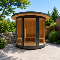 Sauna extérieur tendance 2026 en bois finlandais carbonisé, cabine de sauna de jardin, conception personnalisée, directement de l'usine