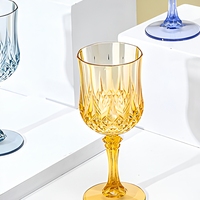 Verres à vin incassables à pied en PC, réutilisables, résistants aux chocs, gobelets QYT pour mariage