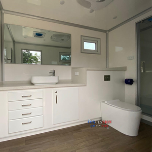 Remolque de Lujo Móvil con Baño y Ducha Exteriores, Estándar Australiano, con Inodoro Moderno y <span class=keywords><strong>Cisterna</strong></span> Oculta - Product Image 6